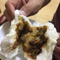 Cha Xiu bun made with organic flour  at Thai Vegan 安泰來泰式素食 in Macau