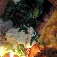 Veggie combo full order. Delicious! at Cafe Dareye in Oakland