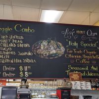 Menu board at Cafe Dareye in Oakland