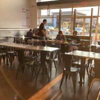 Seating  at Pi Craft Pizza in Henrietta