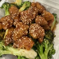 Vegan Sesame Chicken   at Veggie Lee in Hayward
