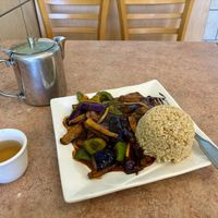 Eggplant Szechuan   at Veggie Lee in Hayward