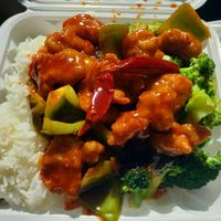 General Tso's Vegan Chicken🌶 at Veggie Lee in Hayward