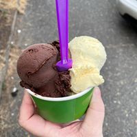 Yellow Cake and Dark Chocolate at Sea Star Gelato in Seaside