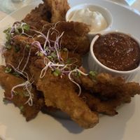 oyster mushroom chicken wings at Vege Bistro - Polish Vegan Food in Warsaw