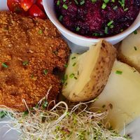 Schabowy sojowy at Vege Bistro - Polish Vegan Food in Warsaw