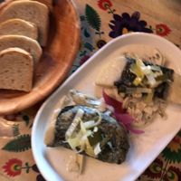 marinated “herring” starter at Vege Bistro - Polish Vegan Food in Warsaw