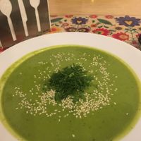 1£ pea soup 😋 at Vege Bistro - Polish Vegan Food in Warsaw