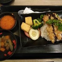Crispy Beancurd Skin w Sesame Rice Set ($7.90) at Greendot 绿一点 - Westgate in West Singapore