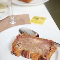 Banana cake, super deliciousssss at Pachamama in Lisbon