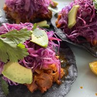 Jackfruit Tacos  at Raw Co. Juicery and Food in Escazu