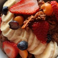 Choco Smoothie Bowl 👌🏻 granola was the best part! So good!  at Raw Co. Juicery and Food in Escazu