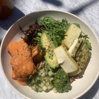 Mother Earth bowl with tofu  at Flower Child in Scottsdale