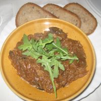 Bigos (vegan stew) at Cafe Mlynek in Krakow