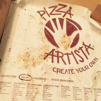 I ate the whole thing! at Pizza Artista in Lafayette