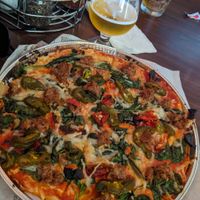 Another angle of my master piece 😉 at Pizza Artista in Lafayette