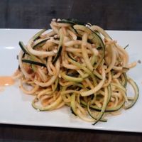 Main course / Raw courgette spaghetti  at Botanique in Madrid