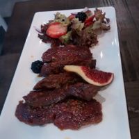 Main courses / pan-seared seitan at Botanique in Madrid