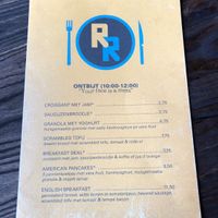 Menu 5-6-2022  at Rebel Rebel in Dordrecht