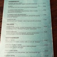 Menu June 2022  at Rebel Rebel in Dordrecht