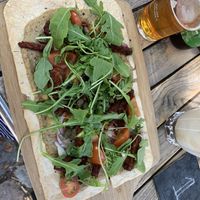 Flammkuchen met bacon  at Rebel Rebel in Dordrecht