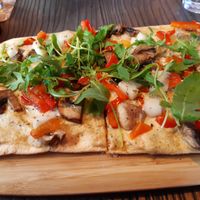 Flammkuchen mushroom at Rebel Rebel in Dordrecht