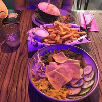 Kimchi burger and rendang   at Rebel Rebel in Dordrecht