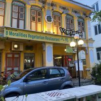 Front door   at 8 Morality Vegetarian Restaurant in Penang