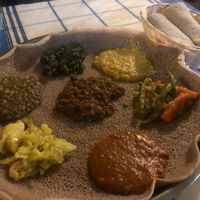 Veggie combo at Gojo Ethiopian in Phoenix
