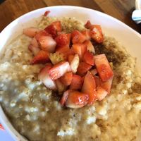 Berry oatmeal which only had strawberries and was very dry and bland  at La Grande Orange in Phoenix