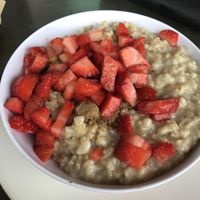 Vegan oatmeal - hearty and pretty tasty  at La Grande Orange in Phoenix