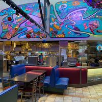 Inside  at Mellow Mushroom in Asheville