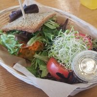 Missing Egg & Bacon Burger at Plant Theory in Miami