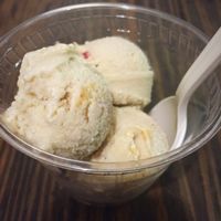 Thai Mango ice cream! (It's got an amazing chilli pepper kick!) :) at Plant Theory in Miami