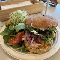 The bbq burger   at Plant Theory in Miami