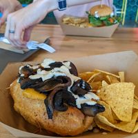 Phyliss Cheezesteak Roll at Plant Theory in Miami