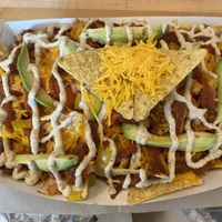 Plentiful tasty nachos satisfying to the last bite!  at Plant Theory in Miami