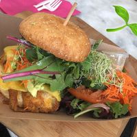 Artickin burger  at Plant Theory in Miami