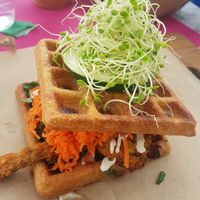 Brunch - salted wafle at Plant Theory in Miami