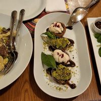 Salad and entrees at Yi in Athens