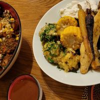 Main dishes at Yi in Athens