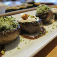 stuffed mushrooms  at Yi in Athens