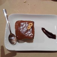 Chocolate/avocado/hazelnut pie. Left me speechless! at Yi in Athens