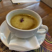Ginger turmeric tea  at Yi in Athens