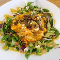 Potato salad at Yi in Athens