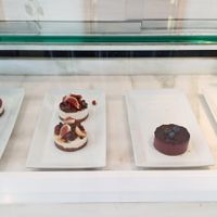 Vegan dessert options (change daily/weekly) at Yi in Athens