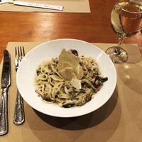 Spagetti Alfredo at Yi in Athens