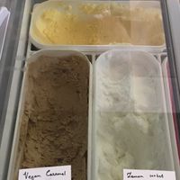 vegan ice cream and sorbets  at Eldur og Is - Fire and Ice in Reykjavik