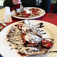 banana, strawberry, dark chocolate at Eldur og Is - Fire and Ice in Reykjavik