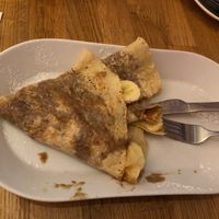 Banana crepe at Eldur og Is - Fire and Ice in Reykjavik